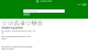 openclipart圖庫：Drake Equation縮圖