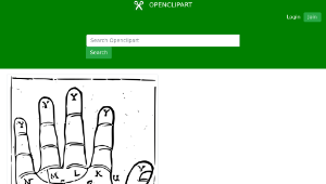 openclipart圖庫：Old Palm Reading Chart-資源代表圖
