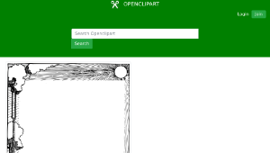 openclipart圖庫：Sunny Nature Frame縮圖