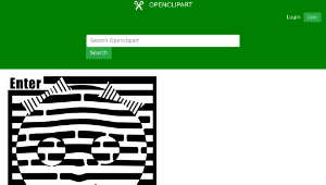 openclipart圖庫：Joyful Maze of Happy Face縮圖