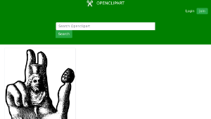 openclipart圖庫：The hand of Sabazius縮圖