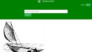 openclipart圖庫：Fishing boat縮圖