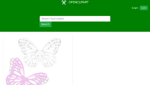 openclipart圖庫：cutted Butterflies-資源代表圖