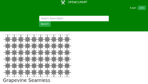 openclipart圖庫：Grapevine Seamless Patern-資源代表圖