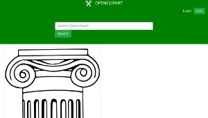 openclipart圖庫：Ionic column縮圖