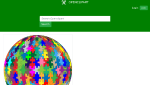 openclipart圖庫：Puzzle Sphere縮圖