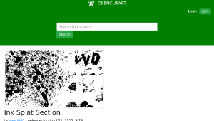 openclipart圖庫：Ink Splat Section縮圖
