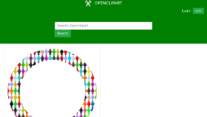 openclipart圖庫：Female Symbol - Multicolour-資源代表圖