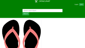 openclipart圖庫：Flipflops 22縮圖