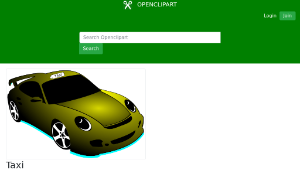 openclipart圖庫：Taxi -資源代表圖