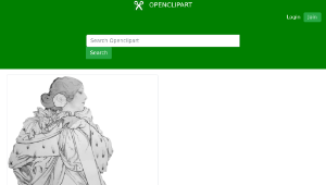 openclipart圖庫：Beautiful Woman Grayscale-資源代表圖