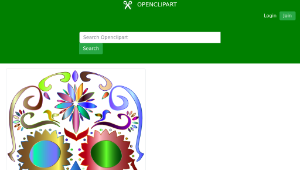 openclipart圖庫：Prismatic Sugar Skull Silhouette 4 No Background縮圖