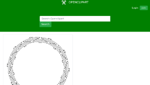 openclipart圖庫：Basket Weave One Circle縮圖