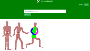 openclipart圖庫：Gliederpuppe-資源代表圖