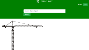 openclipart圖庫：Crane縮圖