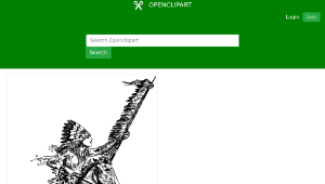 openclipart圖庫：Native American Man on a Horse-資源代表圖