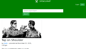 openclipart圖庫：Tap on Shoulder縮圖