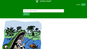 openclipart圖庫：Fishing in the Gator - Remix-資源代表圖