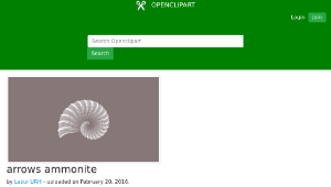 openclipart圖庫：arrows ammonite-資源代表圖