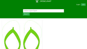 openclipart圖庫：Flipflops 25縮圖