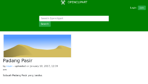 openclipart圖庫：Padang Pasir