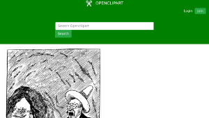 openclipart圖庫：Playing Music in a Cave縮圖