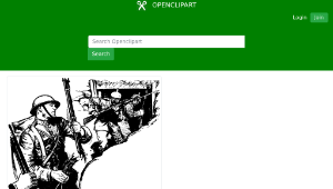 openclipart圖庫：Broken Rifle縮圖