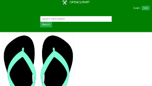 openclipart圖庫：Flipflops 18縮圖