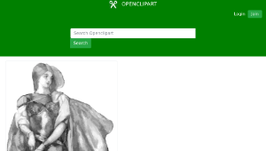 openclipart圖庫：Princess Ida Grayscale-資源代表圖