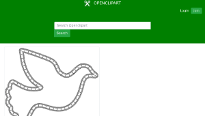 openclipart圖庫：Celtic Knot Peace Dove-資源代表圖