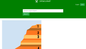 openclipart圖庫：Fossil Layers w/numbers-資源代表圖