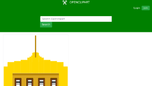 openclipart圖庫：Art Deco Commercial Building縮圖