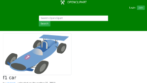 openclipart圖庫：f1 car-資源代表圖