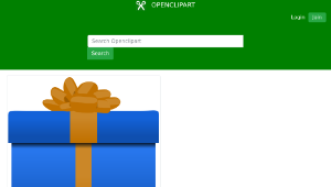 openclipart圖庫：Flat gift box, gradient-based-資源代表圖