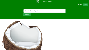 openclipart圖庫：Coconut from Glitch-資源代表圖