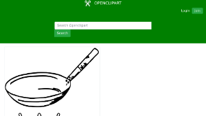 openclipart圖庫：letra W de Wok