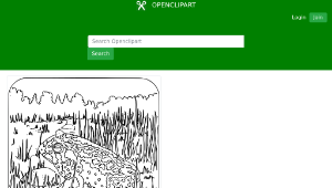 openclipart圖庫：Coloring Book - Toad-資源代表圖