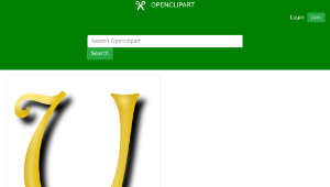 openclipart圖庫：Alphabet 13, letter Y縮圖