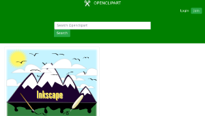 openclipart圖庫：Inkscape Landscape 1-資源代表圖