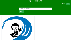 openclipart圖庫：MAD Waveski Man-資源代表圖