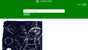 openclipart圖庫：Under Water Man-資源代表圖
