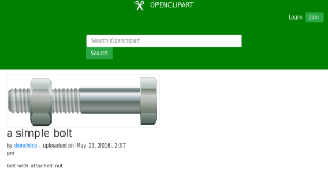 openclipart圖庫：a simple bolt縮圖