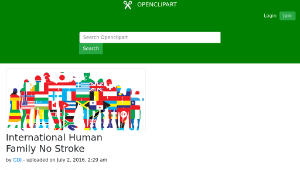 openclipart圖庫：International Human Family No Stroke縮圖