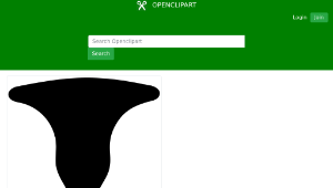 openclipart圖庫：Yamachem's Rubin's Vase Variation縮圖