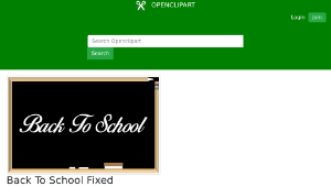 openclipart圖庫：Back To School Fixed