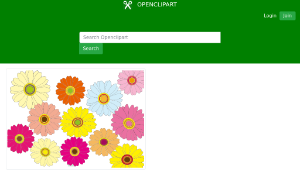 openclipart圖庫：Multicolored Flowers-資源代表圖