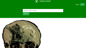 openclipart圖庫：Van Gogh Skull