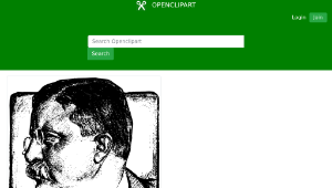 openclipart圖庫：Teddy Roosevelt - 1909-資源代表圖