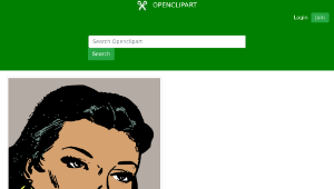 openclipart圖庫：Retro woman-資源代表圖