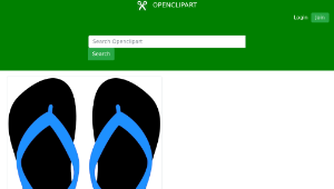 openclipart圖庫：Flipflops 19-資源代表圖